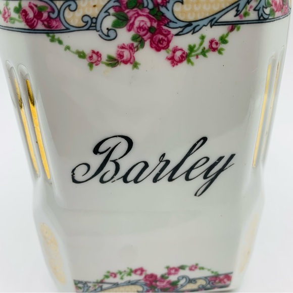 Vintage Victoria Czechoslovakia “Barley” Porcelain Canister (No Lid) - Picture 3 of 14